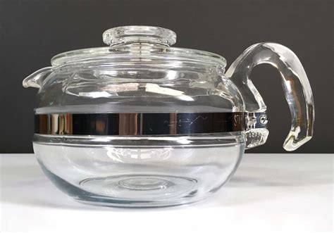 Vintage Flameware Pyrex Clear Glass Teapot Kettle 6 Cup 8446b 1820487891