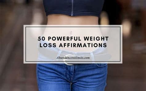 50 Weight Loss Affirmations To Start Losing Weight Today