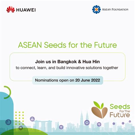 Asean Seeds For The Future Nominations Are Open Asean Foundation