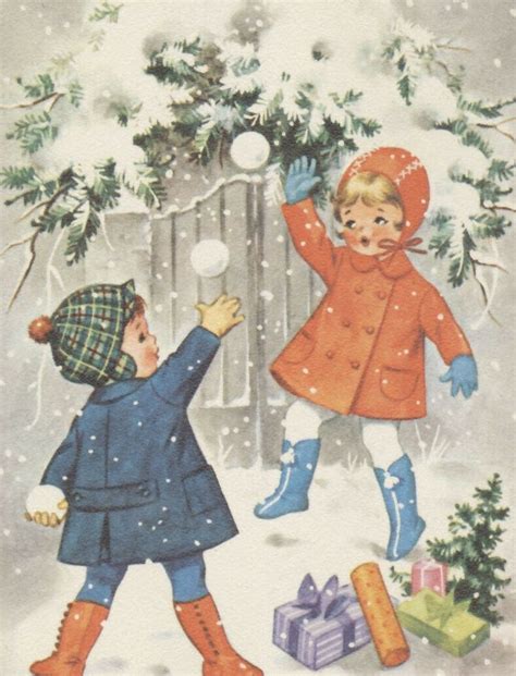 Pin By Marja Pitk Ranta On Kortteja Christmas Art Vintage Christmas