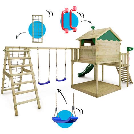 Wickey Parco Giochi In Legno Smart Ocean Giochi Da Giardino Con