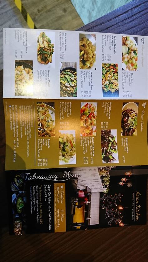 Menu At Asian Kitchen Treendale Restaurant Australind