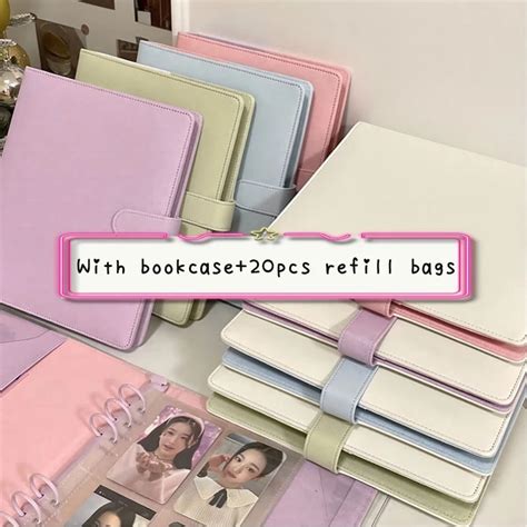 Sharkbang 25mm Ring A5 Colorblock Pu Binder Collect Book Full Set With