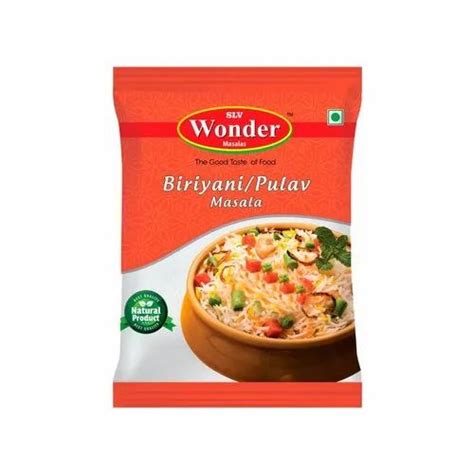 WONDER Biryani Pulao Masala Powder Packaging Size 50 G Packaging