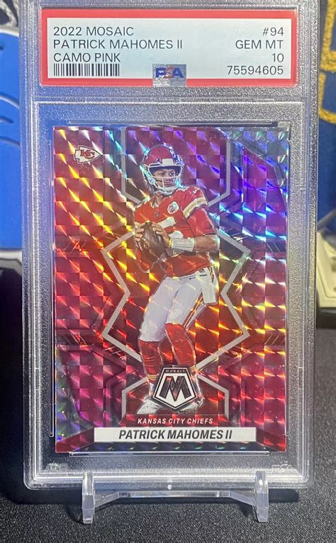 Patrick Mahomes Ii Mosaic Pink Camo Price Guide Sports Card