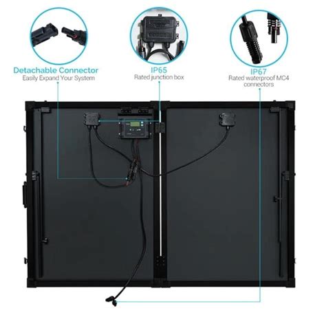 Renogy 200 Watt 12 Volt Monocrystalline Foldable Solar Suitcase