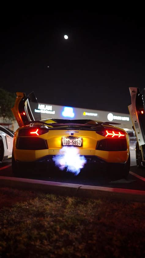 Flame Spitting Lamborghini Aventador Svj Lamborghini Aventador