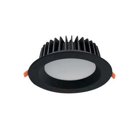 Spot LED Encastrable Noir 40W Étanche IP44 Rond 230mm Noir Blanc