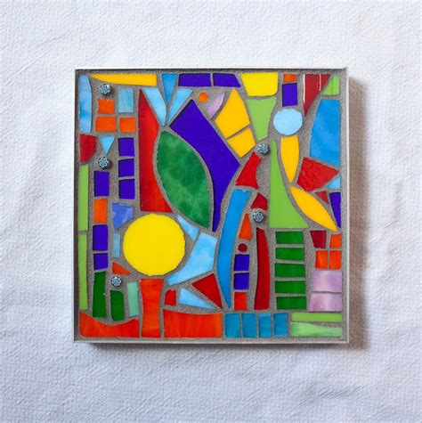 Abstract Mosaic, Small Abstract Art, Mosaic Wall Art, Small Mosaic ...