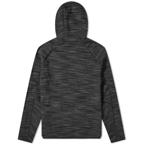 Nike Tech Fleece Hoodie Black & Dark Grey | END.