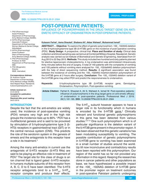 PDF POST OPERATIVE PATIENTS