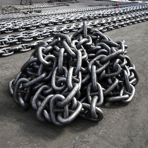 Oil Drilling Platform Offshore Mooring Anchor Chain With Lrs ABS BV Dnv