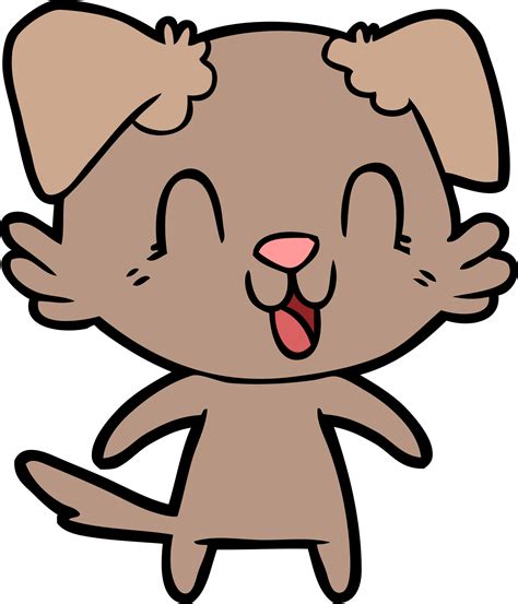 Laughing Cartoon Dog Drawing 46723167 Png