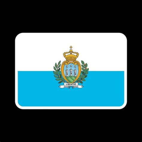 Premium Vector San Marino Flag Official Colors And Proportion Vector