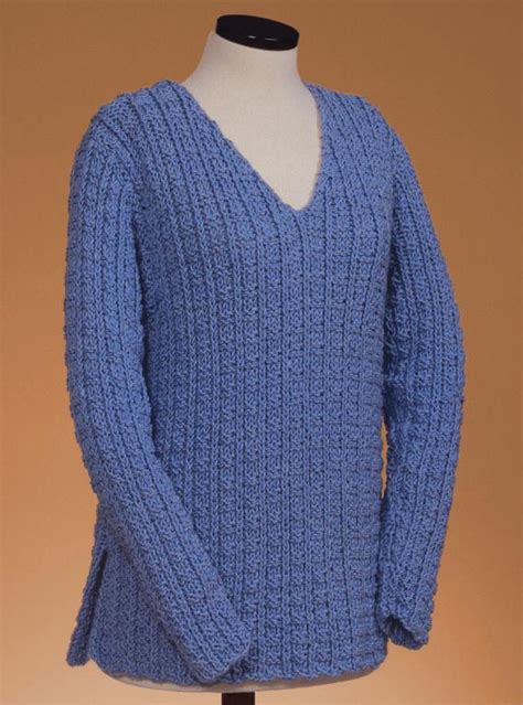 V-Neck Sweater Knitting Patterns | A Knitting Blog