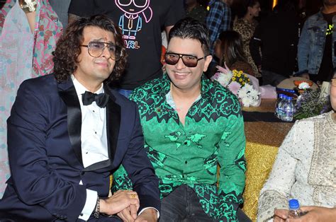 Bhushan Kumar Sonu Nigam At Sonu Nigam 50th Birthday Celebration At