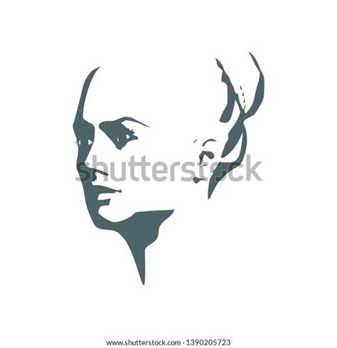 Face Side View Elegant Silhouette Female Stock Illustration 1390205723 ...