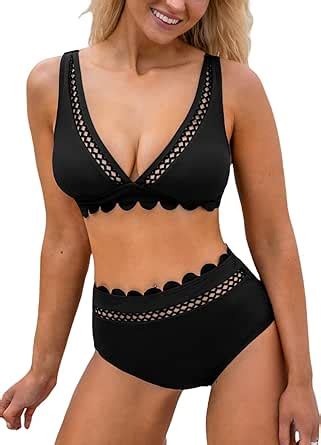 Amazon Cupshe Women S Bikini Sets Two Piece Swimsuit High Waisted
