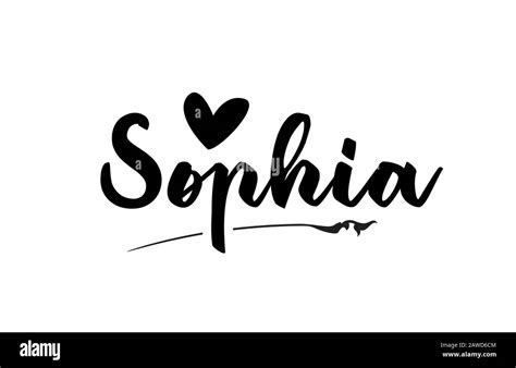 Sophia Name Black And White Stock Photos And Images Alamy