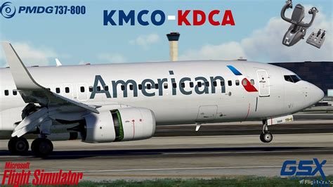 Pmdg Gsx Pro Real Life American Airlines Route Orlando To