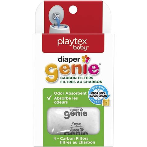 Diaper Genie Carbon Filter (4-Pack) | Diaper Pail Odor Eliminator & Deodorizer | Compatible with ...