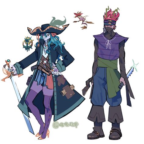 Dhelmise And Dragalge Gijinka Concepts Inspired By Tales Of The Flying