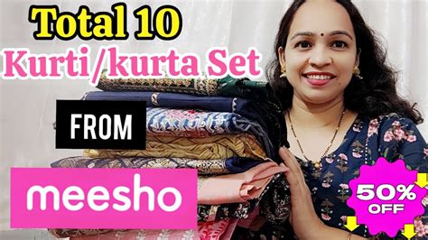 Meesho Trending Kurti Kurta Duppata Set Haul Party Wedding Festive Wear