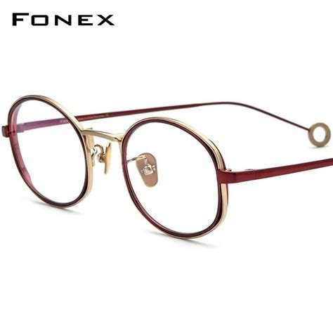 Fonex Monture De Lunettes En Titane Pur Pour Hommes Et Femmes Lunettes