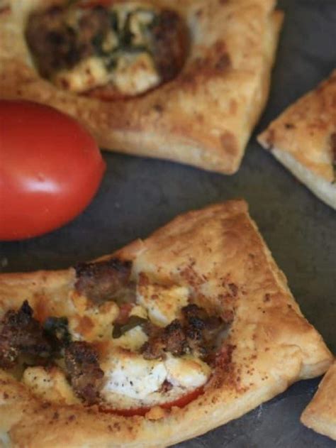 Sausage Tomato Goat Cheese Tarts Story The Farm Girl Gabs®