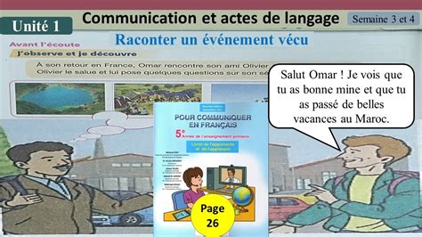 Raconter Un V Nement V Cu Communication Et Actes De Langage Me