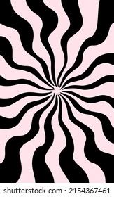 Hypnotic Spiral Black White Illustration Wallpaper Stock Illustration ...