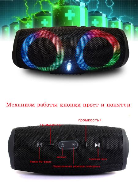 Беспроводная колонка SIBaiLI Портативная колонка беспроводная Bluetooth ...