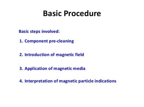 Magnetic Particle Inspection