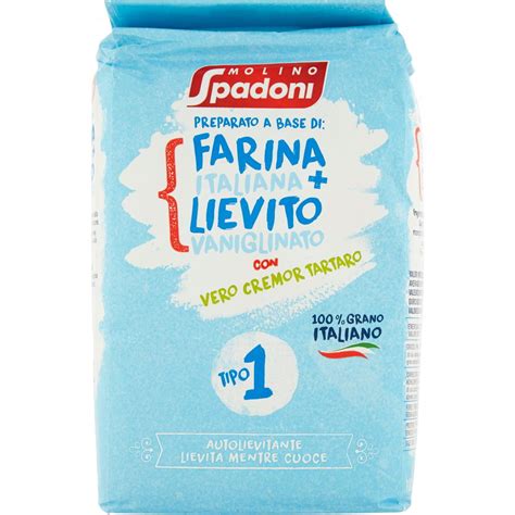 Farina Per Dolci Tipo 1 E Lievito Vanigliato MOLINO SPADONI 1000 G