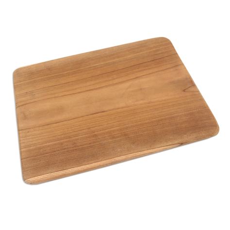 UNICEF Market Artisan Crafted Classic Square Teak Wood Cutting Board