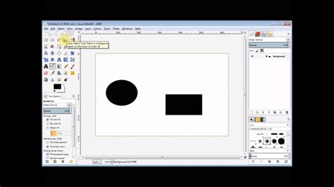 The Rectangle Ellipse And Free Select Tools Youtube