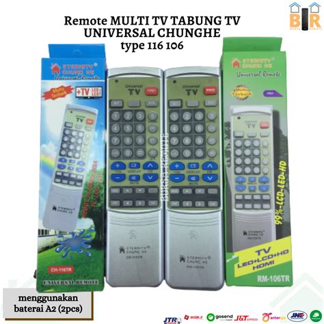 Jual Remot REMOTE MULTI UNIVERSAL TV Tabung LCD LED CHUNGHE RM 116