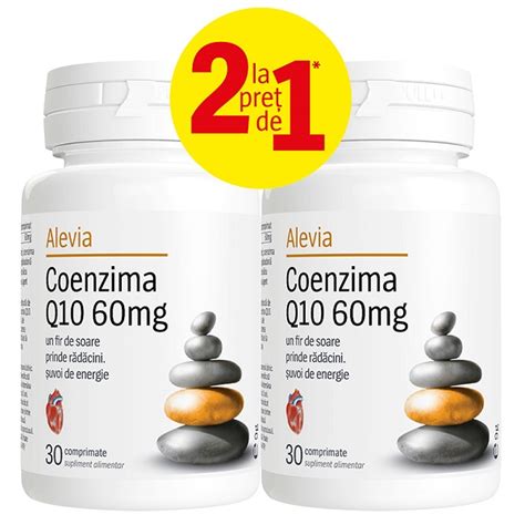 Pachet Coenzima Q10 60mg 30 Capsule Alevia 1 1 Farmacia Tei Online