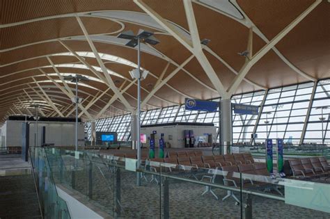 Empty Shanghai Pudong Airport Terminal 2 Editorial Stock Image Image
