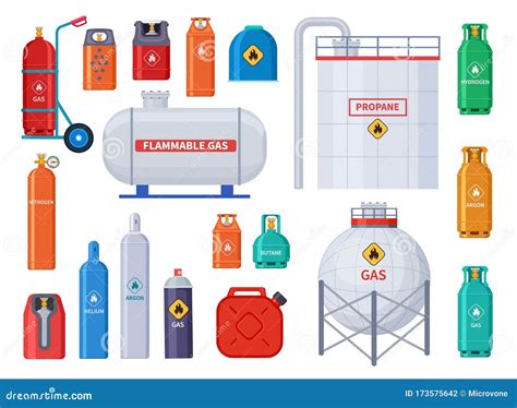 Almacenamiento De Gas Tanque Y Contenedores De Oxígeno Cilindros De