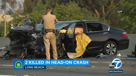 2 Killed In Crash Involving Wrong Way Driver On 91 Freeway In Long Beach All Lanes Reopened