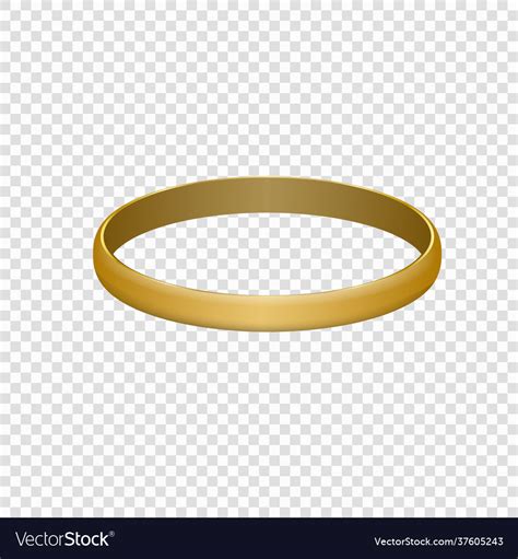 Gold wedding rings isolated Royalty Free Vector Image