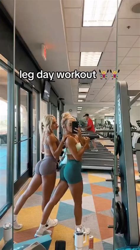 Inside Cavinder twins' punishing leg day workout with stunning ex ...