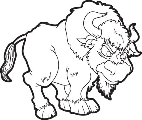 Printable Cartoon Yak Coloring Page For Kids Supplyme