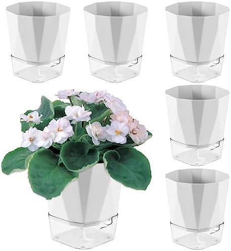 Amazon Pack Inch Self Watering Plant Pots For Indoor Plants