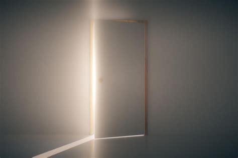 Premium Photo Light Shining Through Open Door