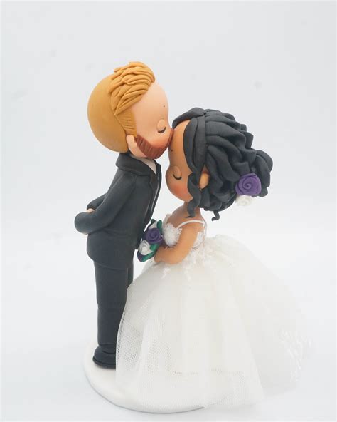 Black Couple Wedding Cake Toppers