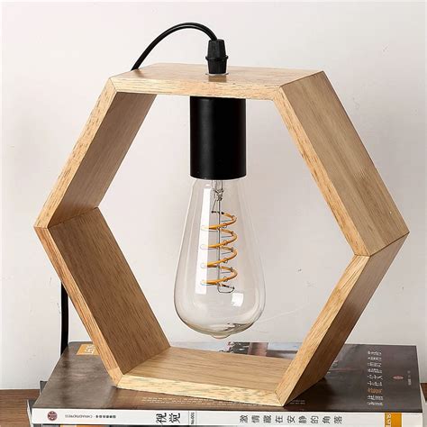 Buy Modern Table Lamp Wooden Desk Lamps Book Light