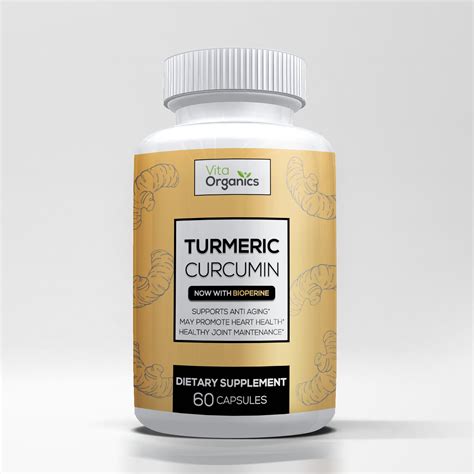 Vita Organics Premium Strength Turmeric Curcumin With Bioperine