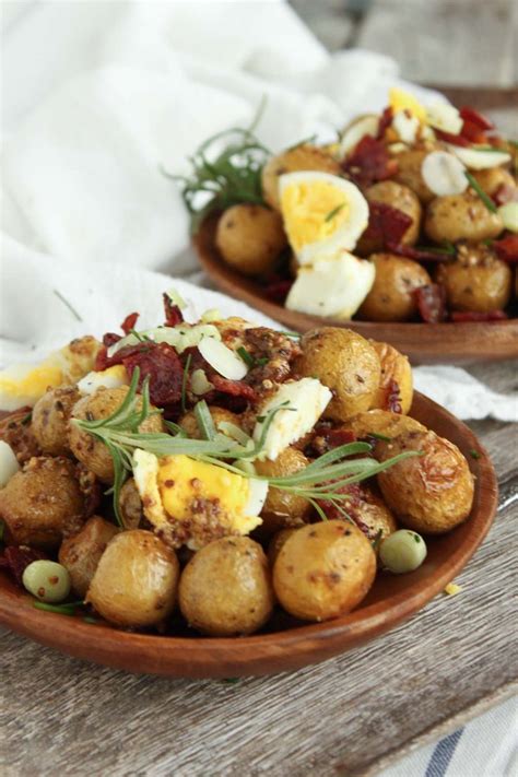 Warm Potato Salad With Bacon And Garlic Butter Sauce Recipe Bacon